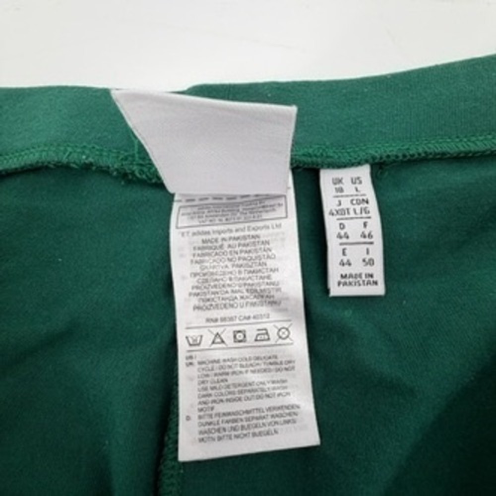 Adidas Originals Womens Forest Green 3-Stripe Trefoil Leggings Size L Activewear - Picture 5 of 8